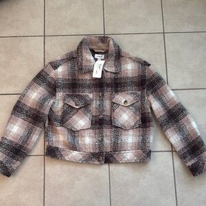 NWT Evereve Polly Plaid Jacket